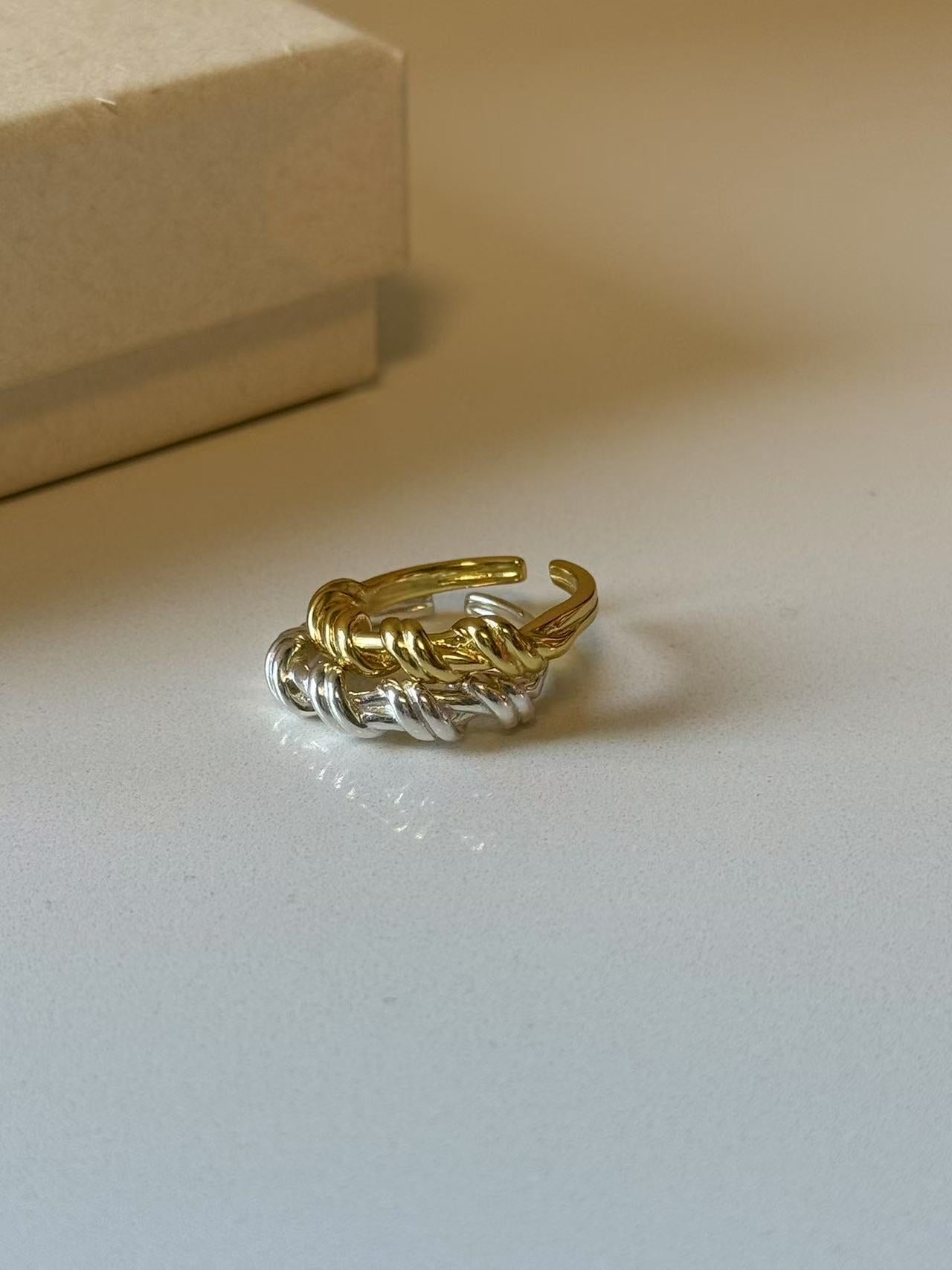 Twist Design French Style Ring